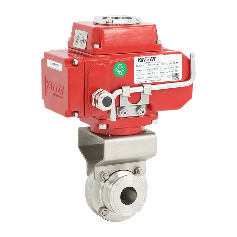 Elektromos egészségügyi bilincs pillangószelep