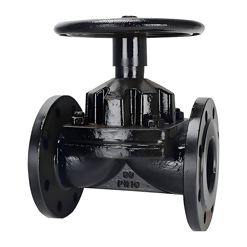 Kézi öntöttvas membránszelep