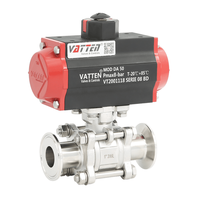 Pneumatikus szorítógolyós szelep