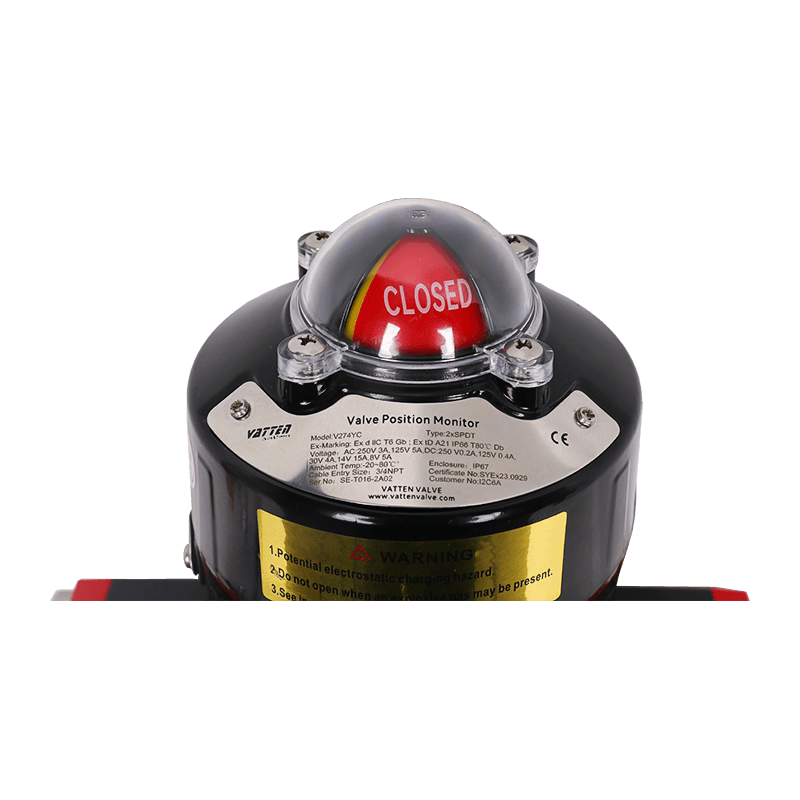 Pneumatikus robbanásbiztos karimás golyóscsap