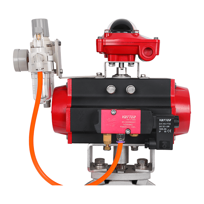 Pneumatikus por pillangószelep