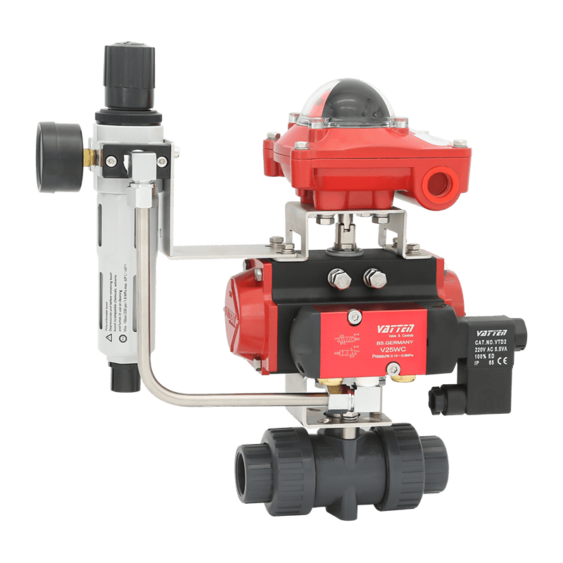 Pneumatikus PVC golyóscsap