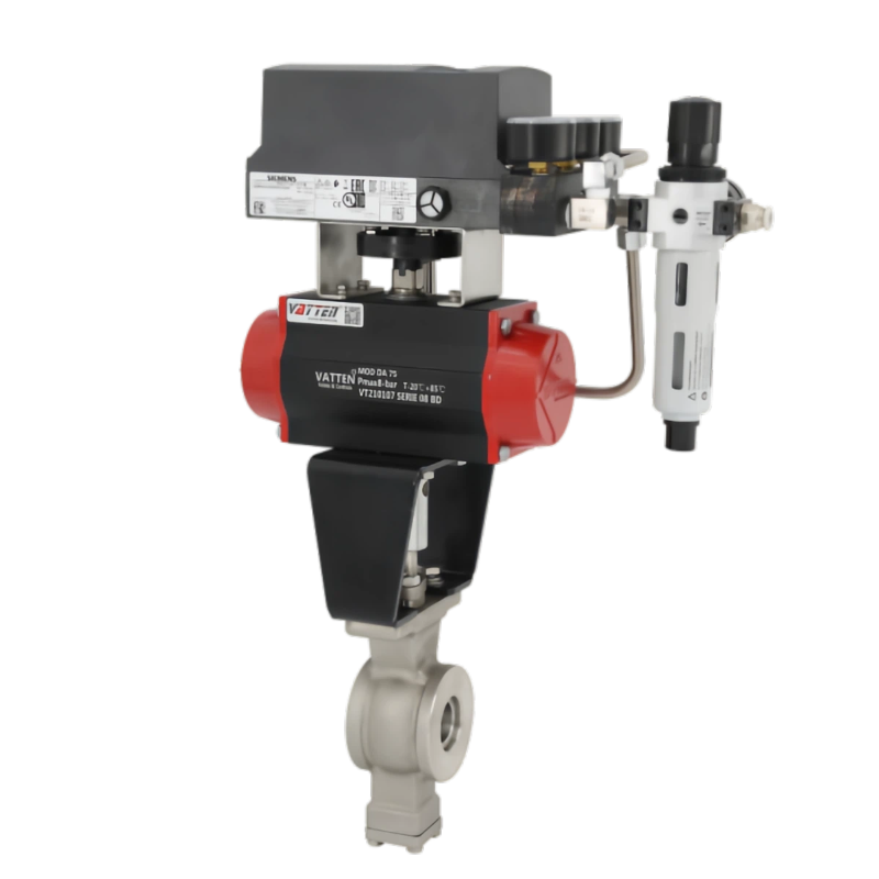 Pneumatikus V-típusú golyóscsap